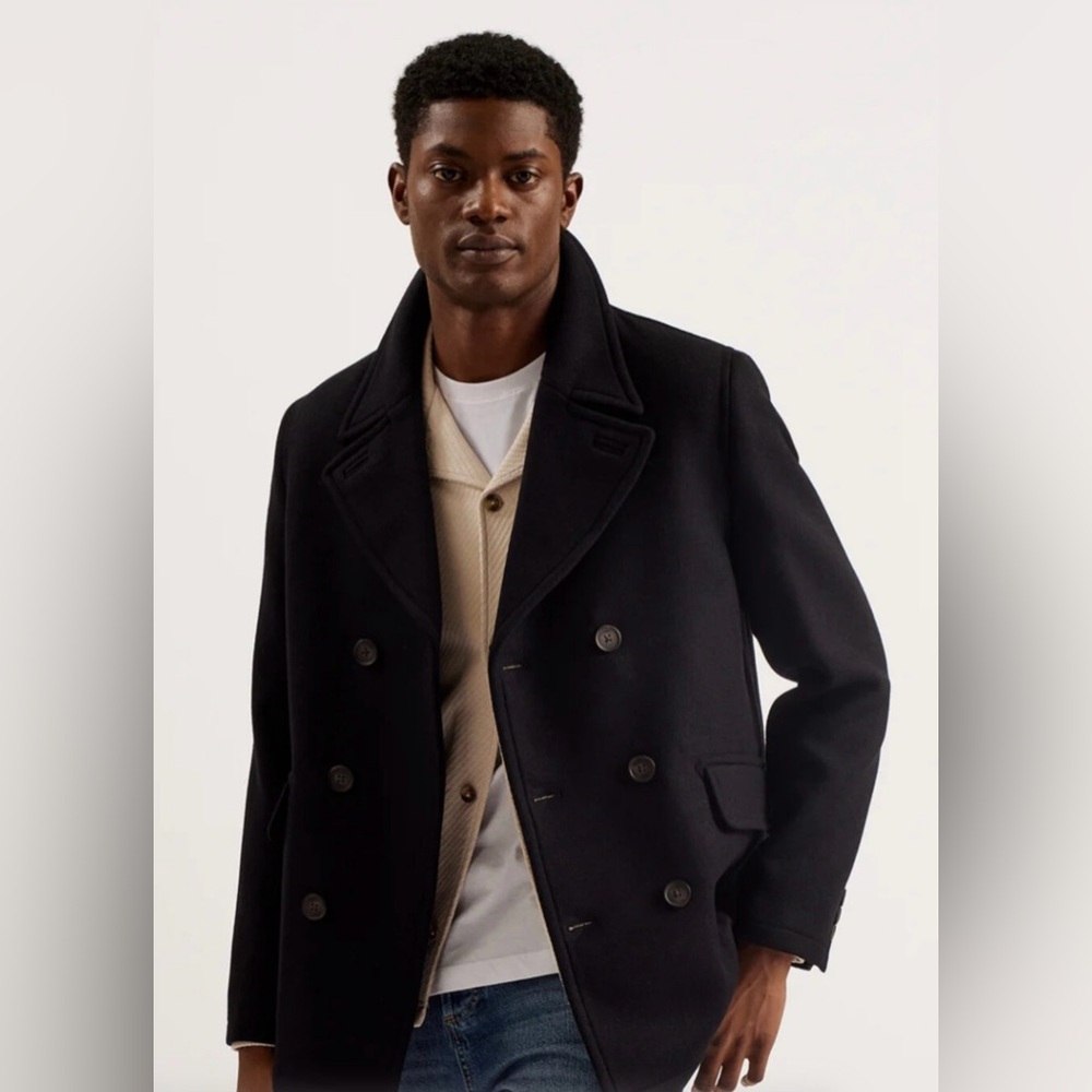Ted Baker London  Charco Short Wool Peacoat